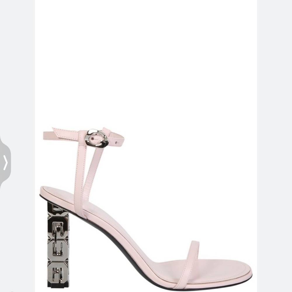 GIVENCHY G CUBE SANDALS. SIZE 36 EU/ 6 US. PINK LEATHER.